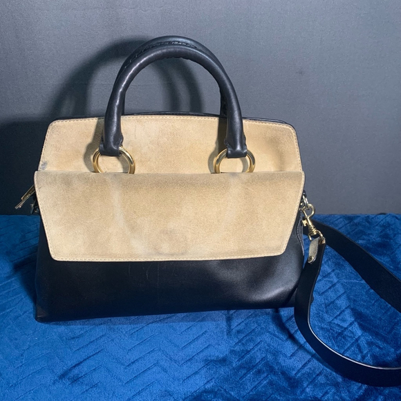 Exquisite Diane von Furstenberg Women's Handbag, Black & Beige - Picture 12 of 14